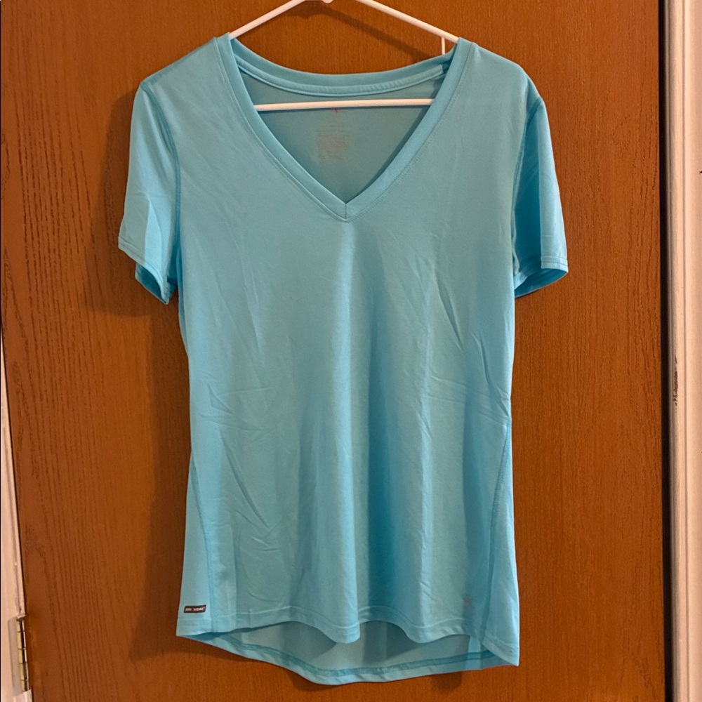 Light Blue V-Neck T-Shirt